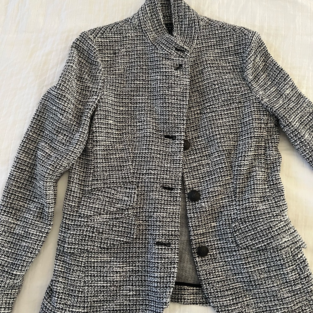 rag & bone slade blazer black and white tweed orig price $595